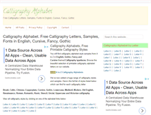 Tablet Screenshot of calligraphyalphabet.org